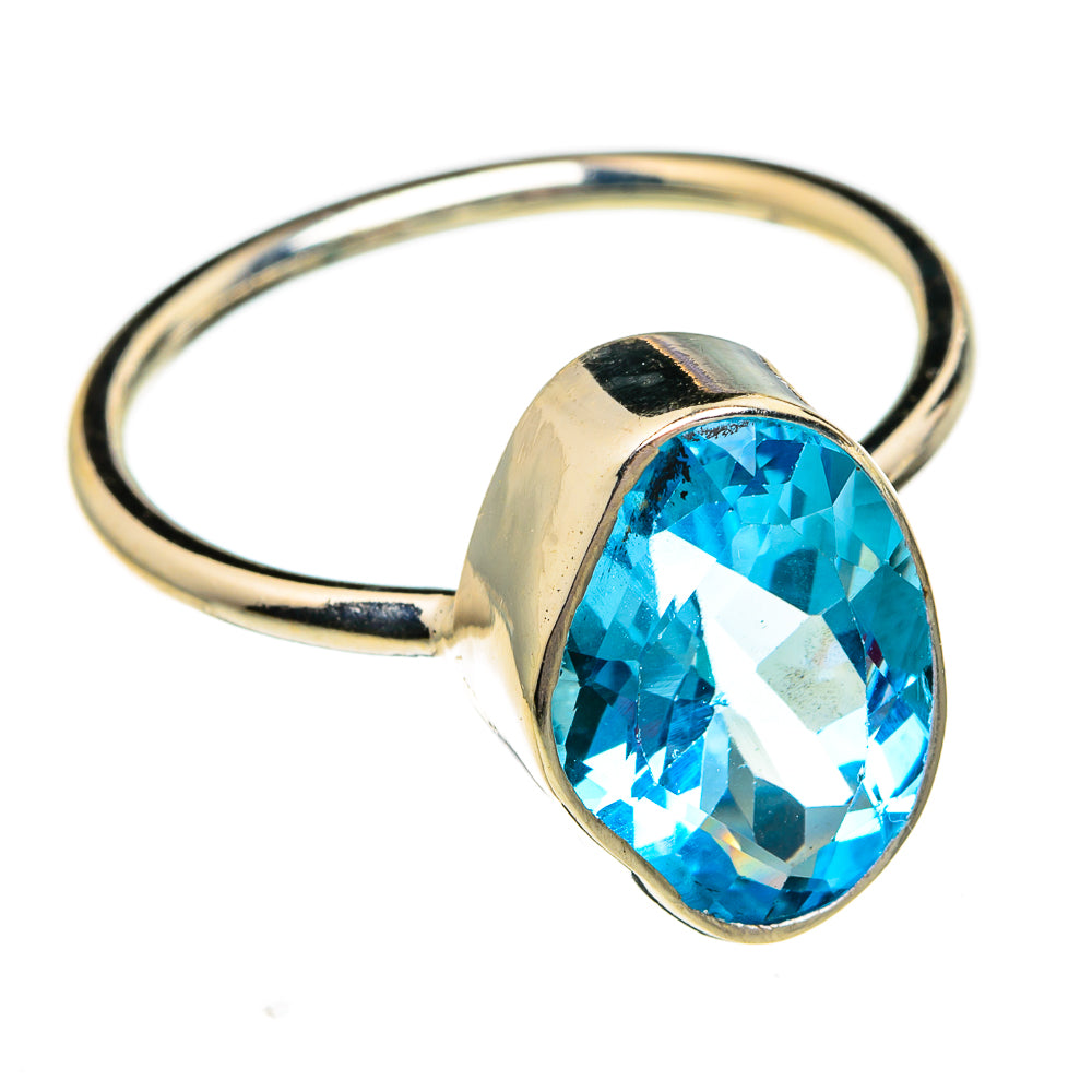 Blue Topaz Rings handcrafted by Ana Silver Co - RING78300