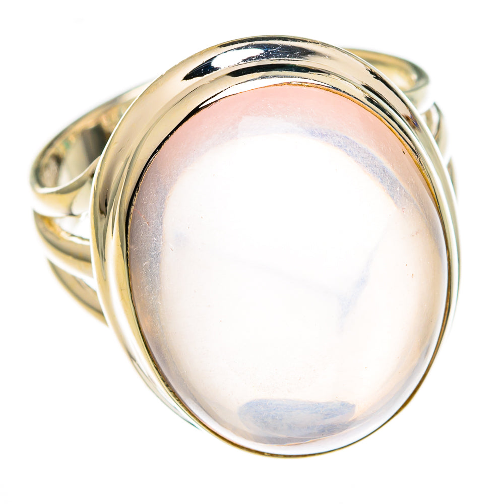 Rose Quartz Rings handcrafted by Ana Silver Co - RING78336