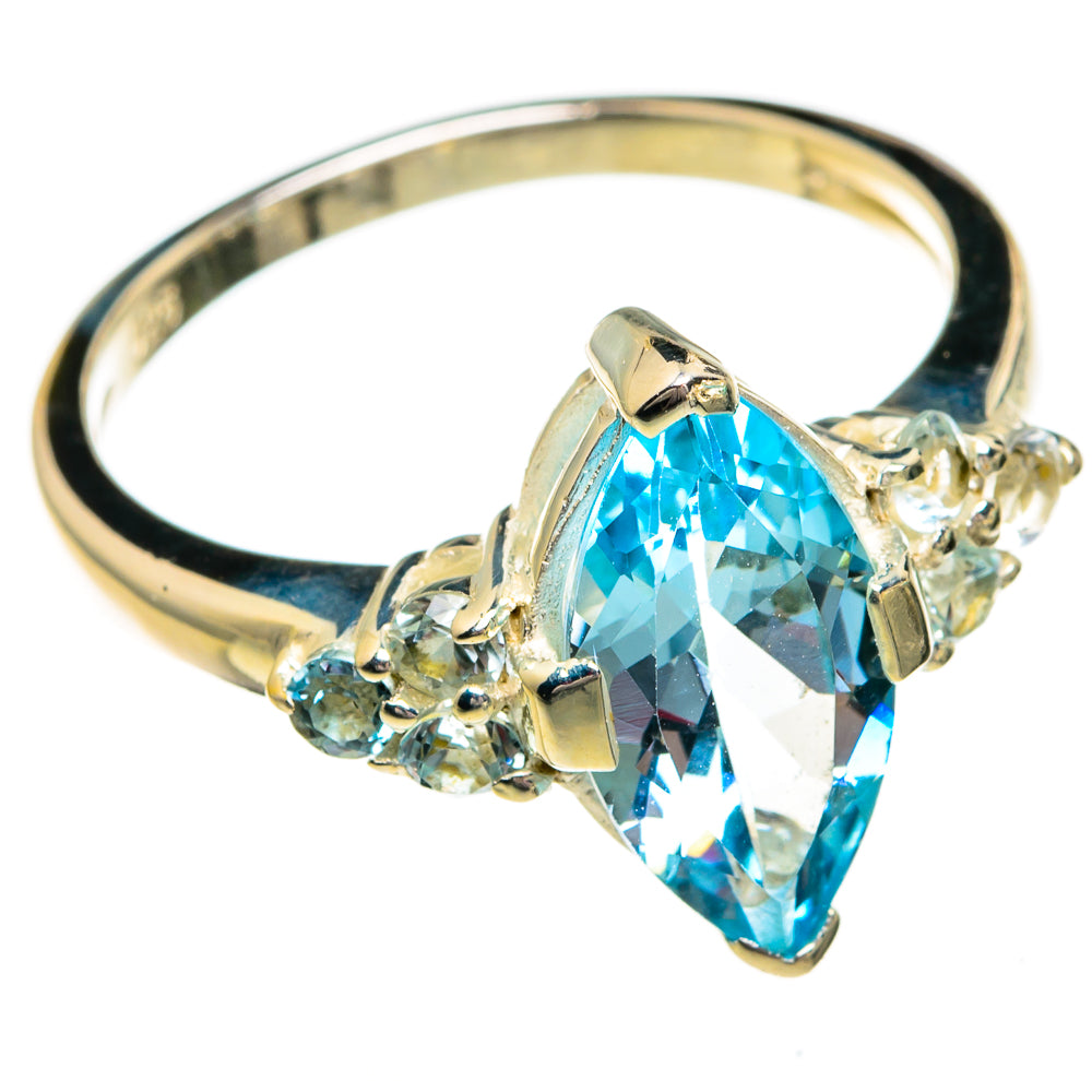 Blue Topaz Rings handcrafted by Ana Silver Co - RING78373