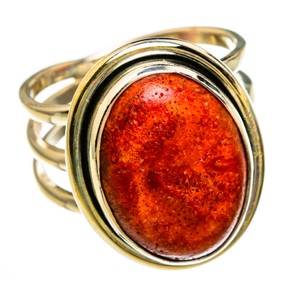 Sponge Coral Rings handcrafted by Ana Silver Co - RING78375 - Photo 2