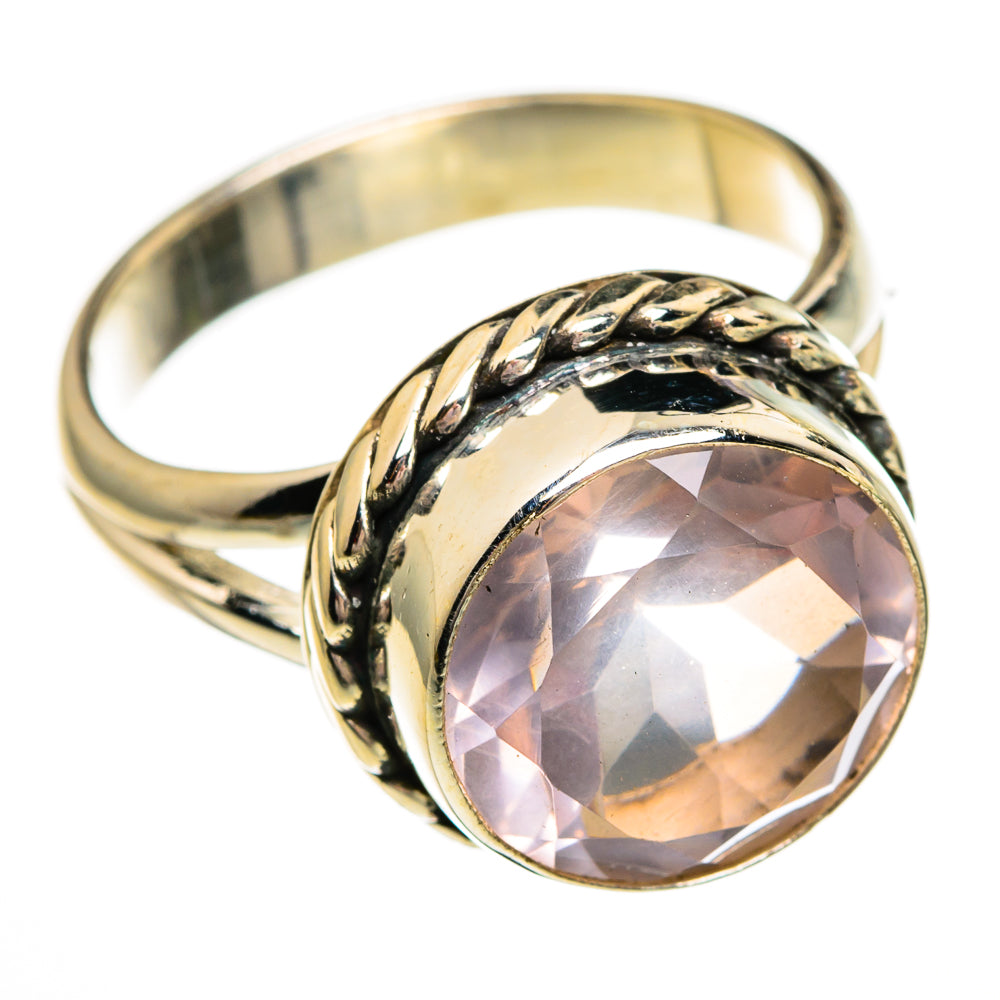 Rose Quartz Rings handcrafted by Ana Silver Co - RING78398