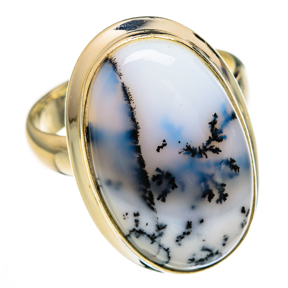 Dendritic Opal Rings handcrafted by Ana Silver Co - RING78409