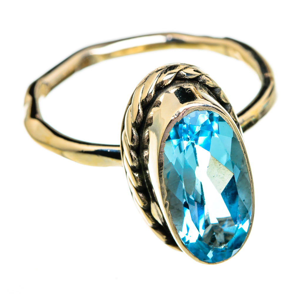 Blue Topaz Rings handcrafted by Ana Silver Co - RING78412