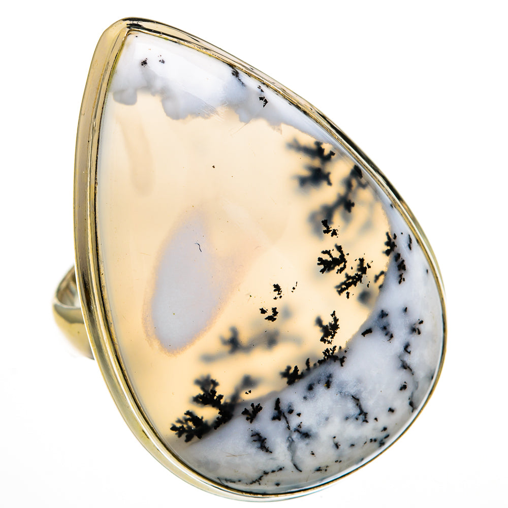 Dendritic Opal Rings handcrafted by Ana Silver Co - RING78448