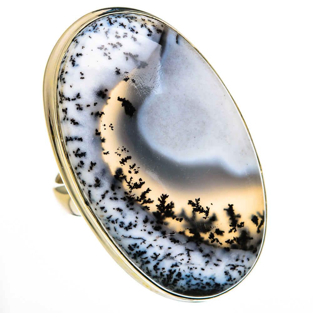 Dendritic Opal Rings handcrafted by Ana Silver Co - RING78449