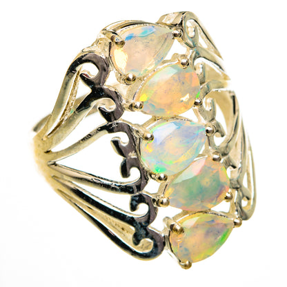 Ethiopian Opal Rings handcrafted by Ana Silver Co - RING78454