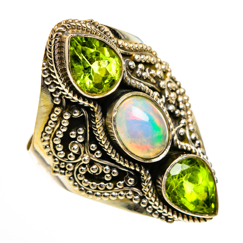 Ethiopian Opal Rings handcrafted by Ana Silver Co - RING78455