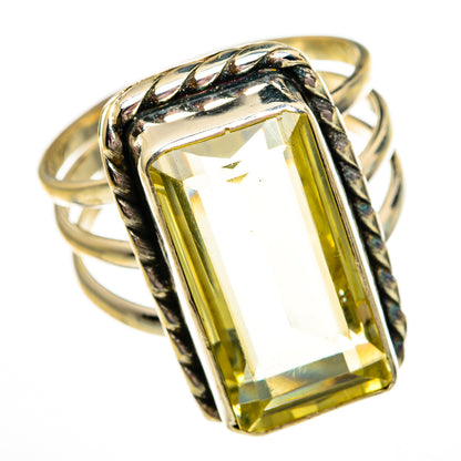 Lemon Quartz Rings handcrafted by Ana Silver Co - RING78457