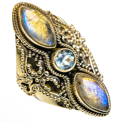 Labradorite Rings handcrafted by Ana Silver Co - RING78465
