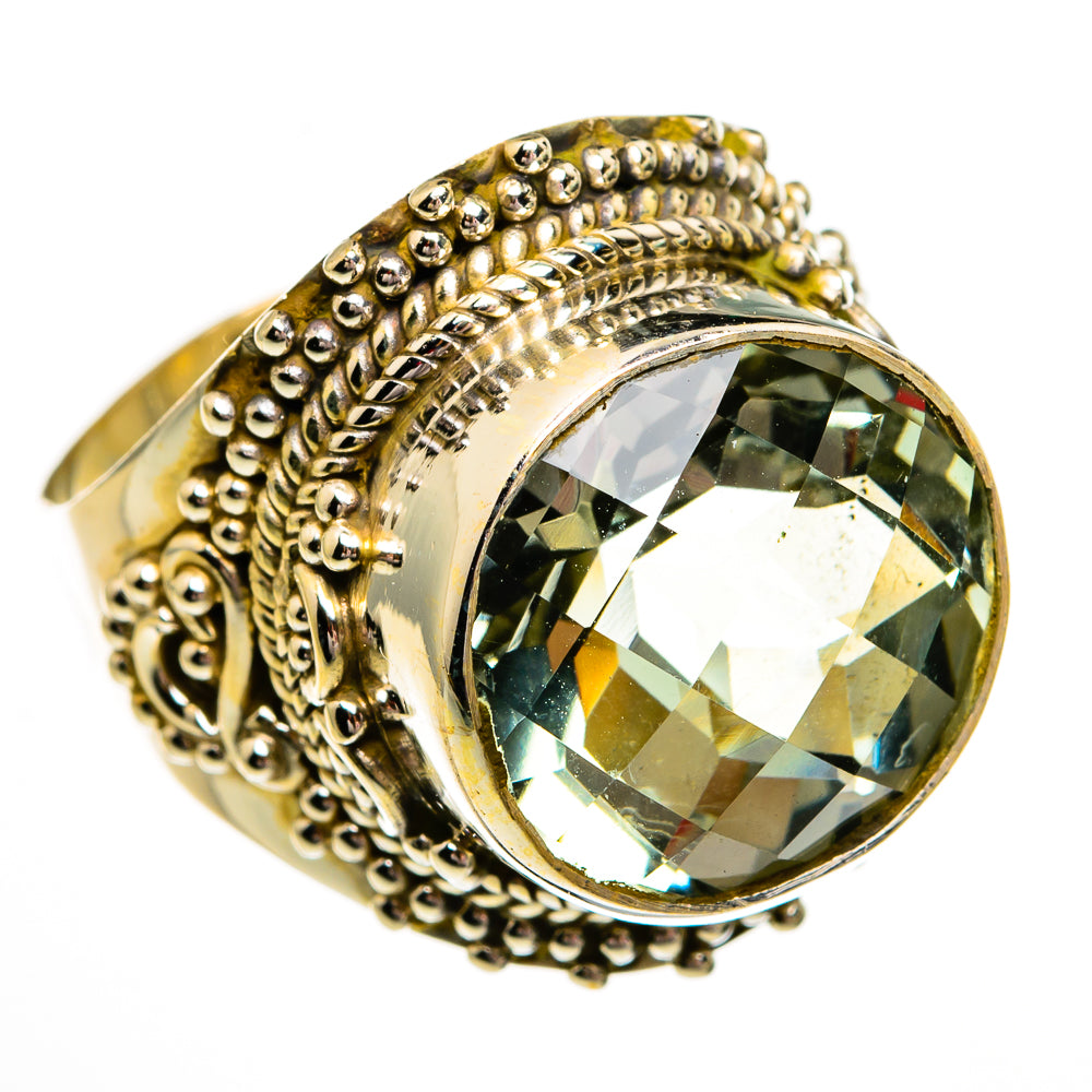Green Amethyst Rings handcrafted by Ana Silver Co - RING78470