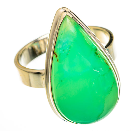 Chrysoprase Rings handcrafted by Ana Silver Co - RING78473