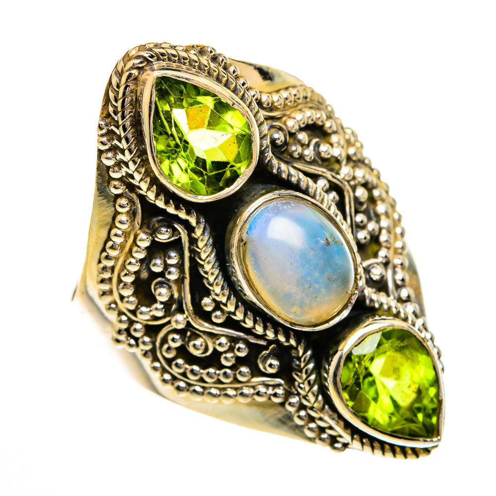 Ethiopian Opal Rings handcrafted by Ana Silver Co - RING78487