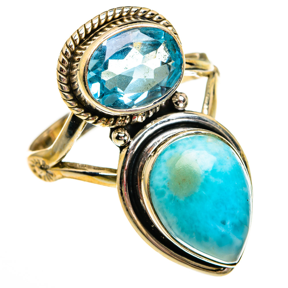 Larimar Rings handcrafted by Ana Silver Co - RING78498
