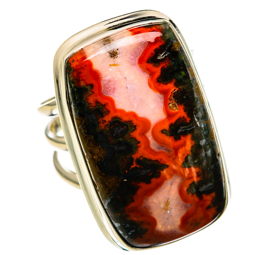 Moroccan Agate Rings handcrafted by Ana Silver Co - RING78506
