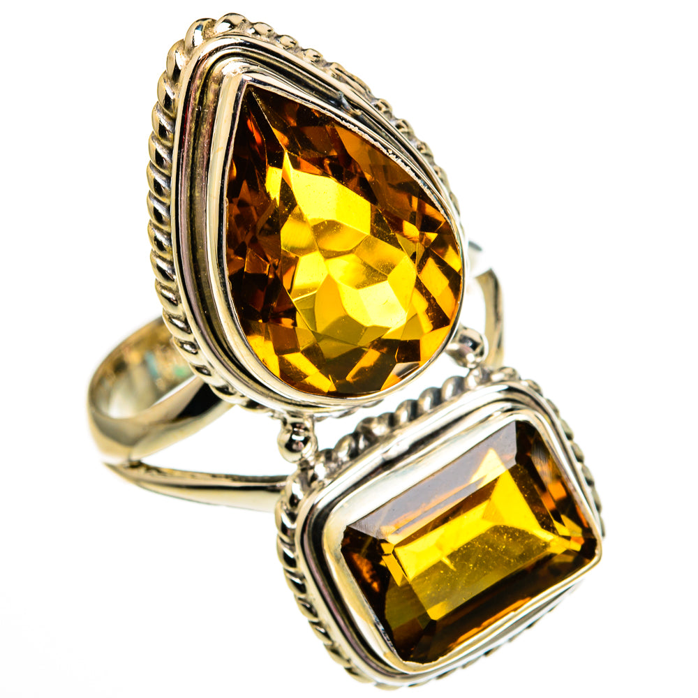 Mandarin Citrine Rings handcrafted by Ana Silver Co - RING78516