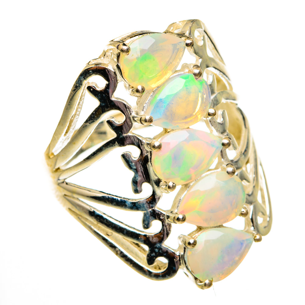 Ethiopian Opal Rings handcrafted by Ana Silver Co - RING78529
