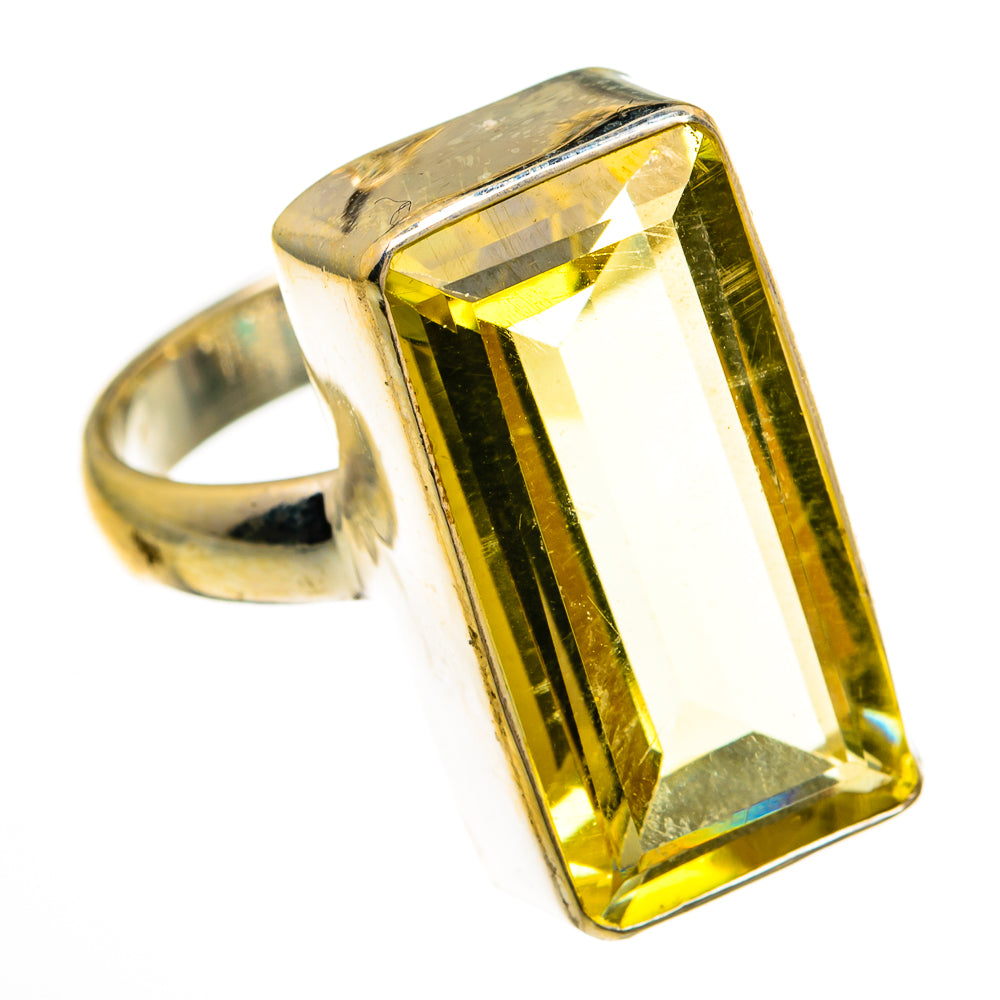 Lemon Quartz Rings handcrafted by Ana Silver Co - RING78533