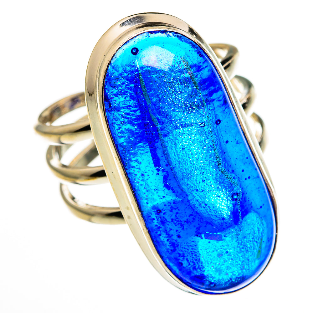 Dichroic Glass Rings handcrafted by Ana Silver Co - RING78538