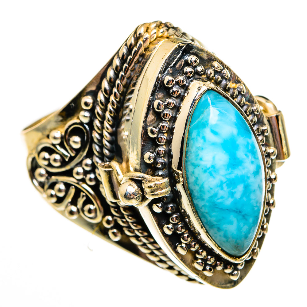 Larimar Rings handcrafted by Ana Silver Co - RING78541