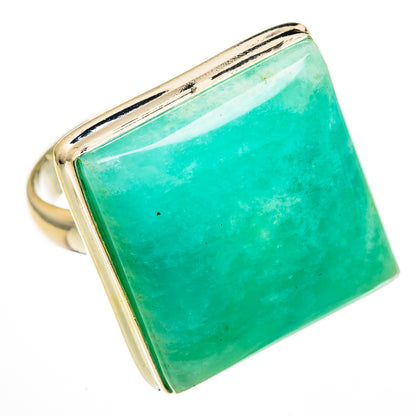 Peruvian Amazonite Rings handcrafted by Ana Silver Co - RING78544