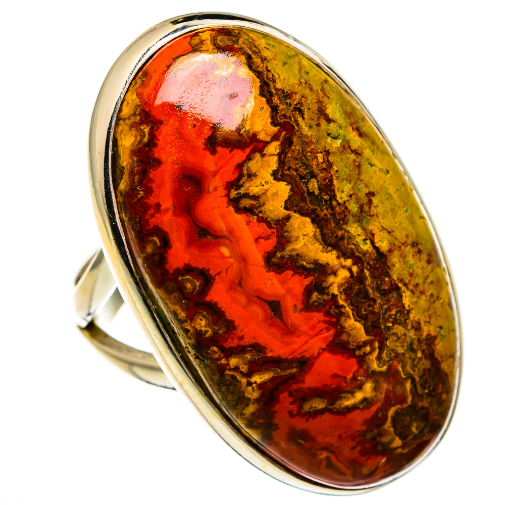 Moroccan Agate Rings handcrafted by Ana Silver Co - RING78551