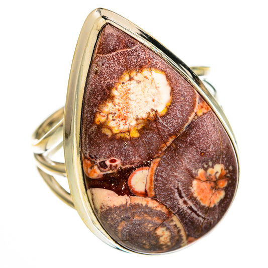 Poppy Jasper Rings handcrafted by Ana Silver Co - RING78553