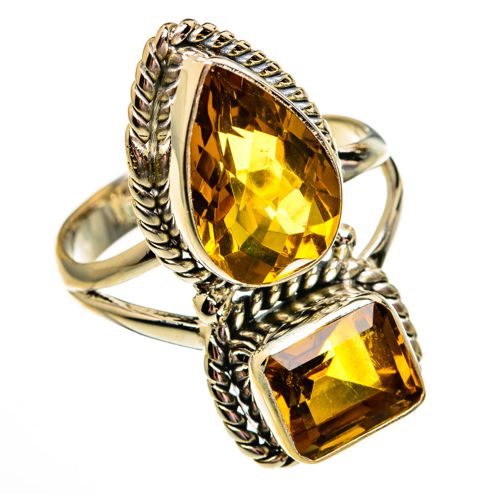 Mandarin Citrine Rings handcrafted by Ana Silver Co - RING78555