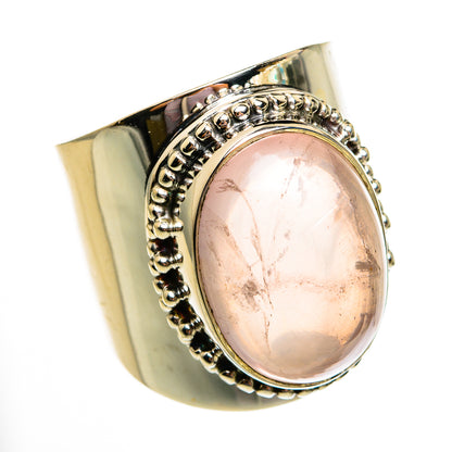 Rose Quartz Rings handcrafted by Ana Silver Co - RING78557