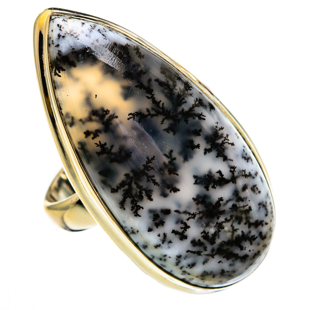 Dendritic Opal Rings handcrafted by Ana Silver Co - RING78560