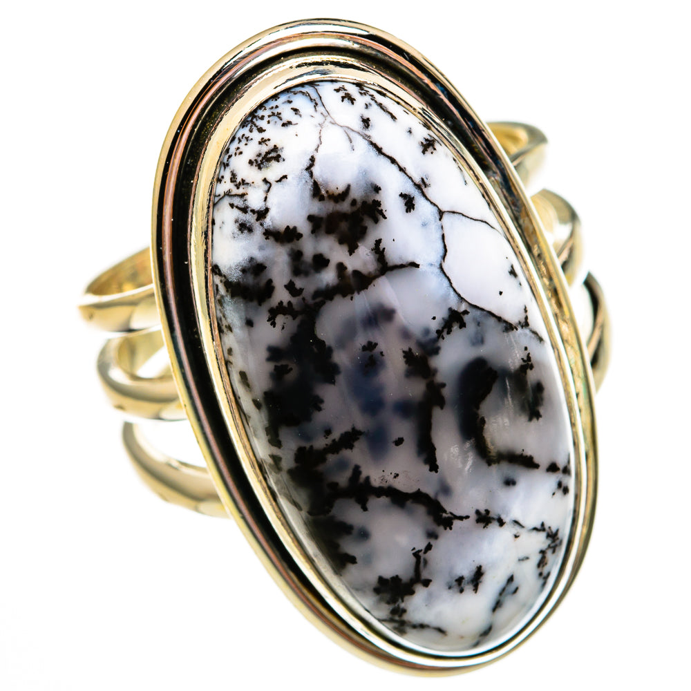 Dendritic Opal Rings handcrafted by Ana Silver Co - RING78561