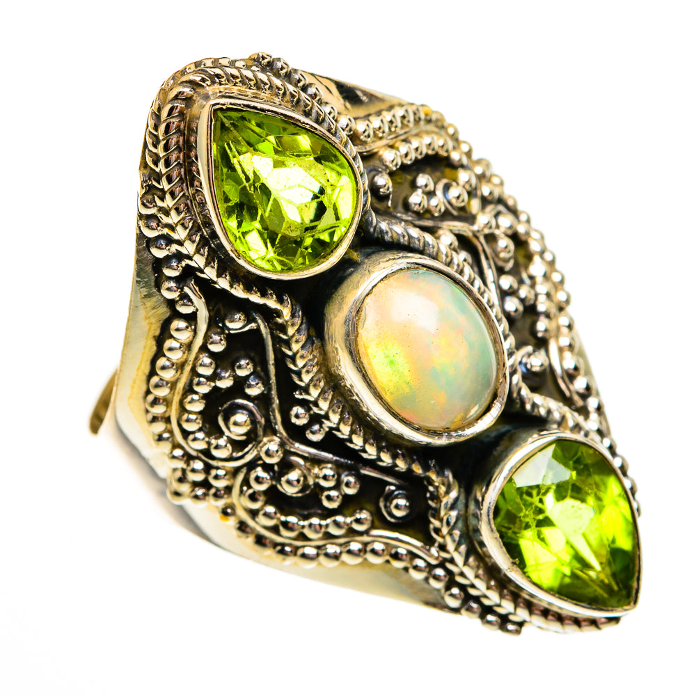 Ethiopian Opal Rings handcrafted by Ana Silver Co - RING78565