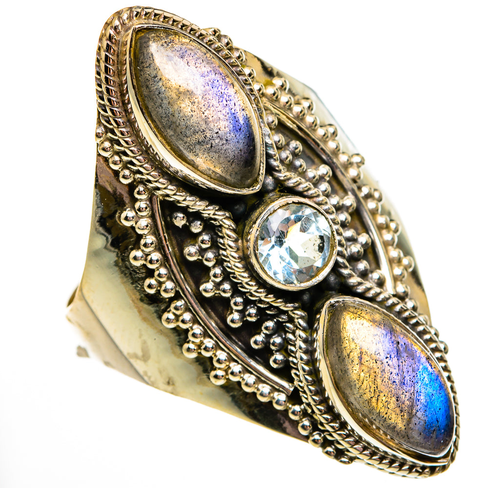 Labradorite Rings handcrafted by Ana Silver Co - RING78574
