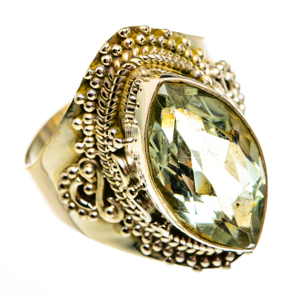 Green Amethyst Rings handcrafted by Ana Silver Co - RING78576