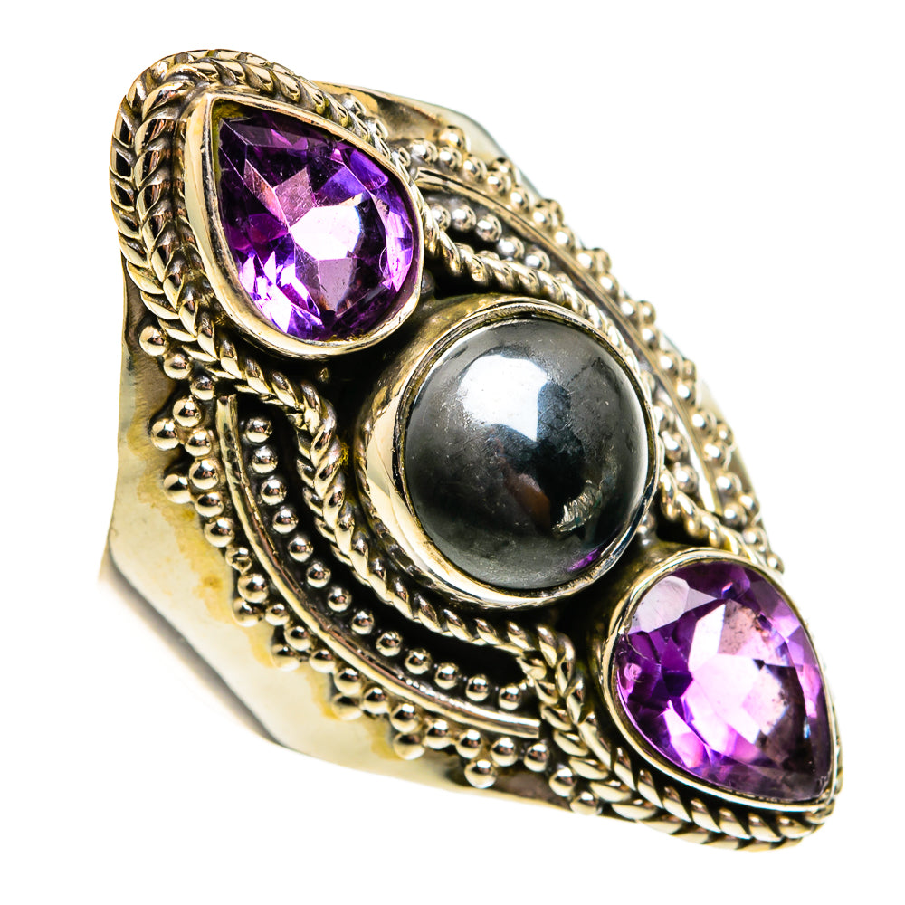 Hematite Rings handcrafted by Ana Silver Co - RING78587