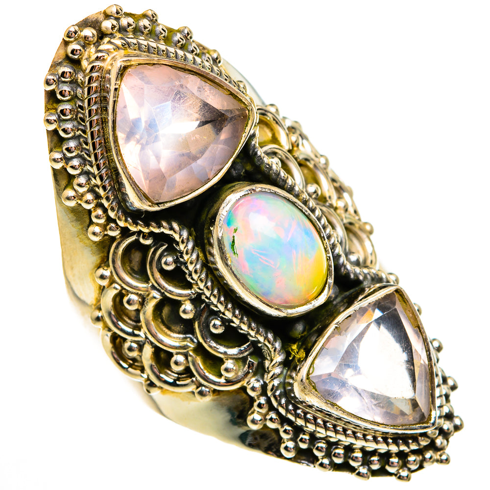 Ethiopian Opal Rings handcrafted by Ana Silver Co - RING78592