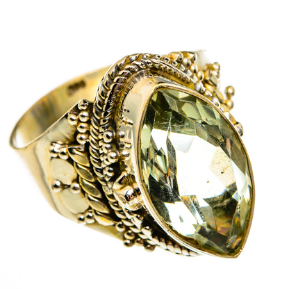 Green Amethyst Rings handcrafted by Ana Silver Co - RING78604