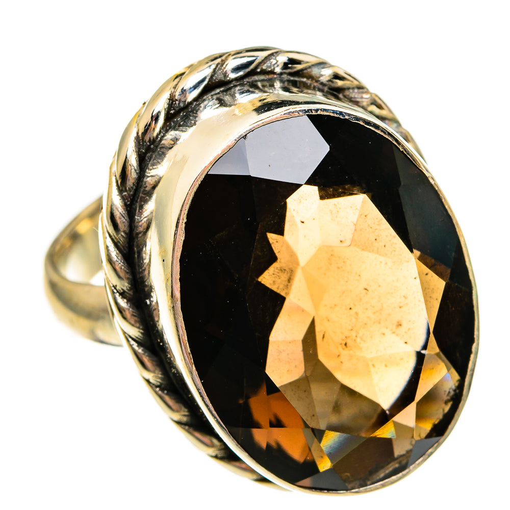 Smoky Quartz Rings handcrafted by Ana Silver Co - RING78606