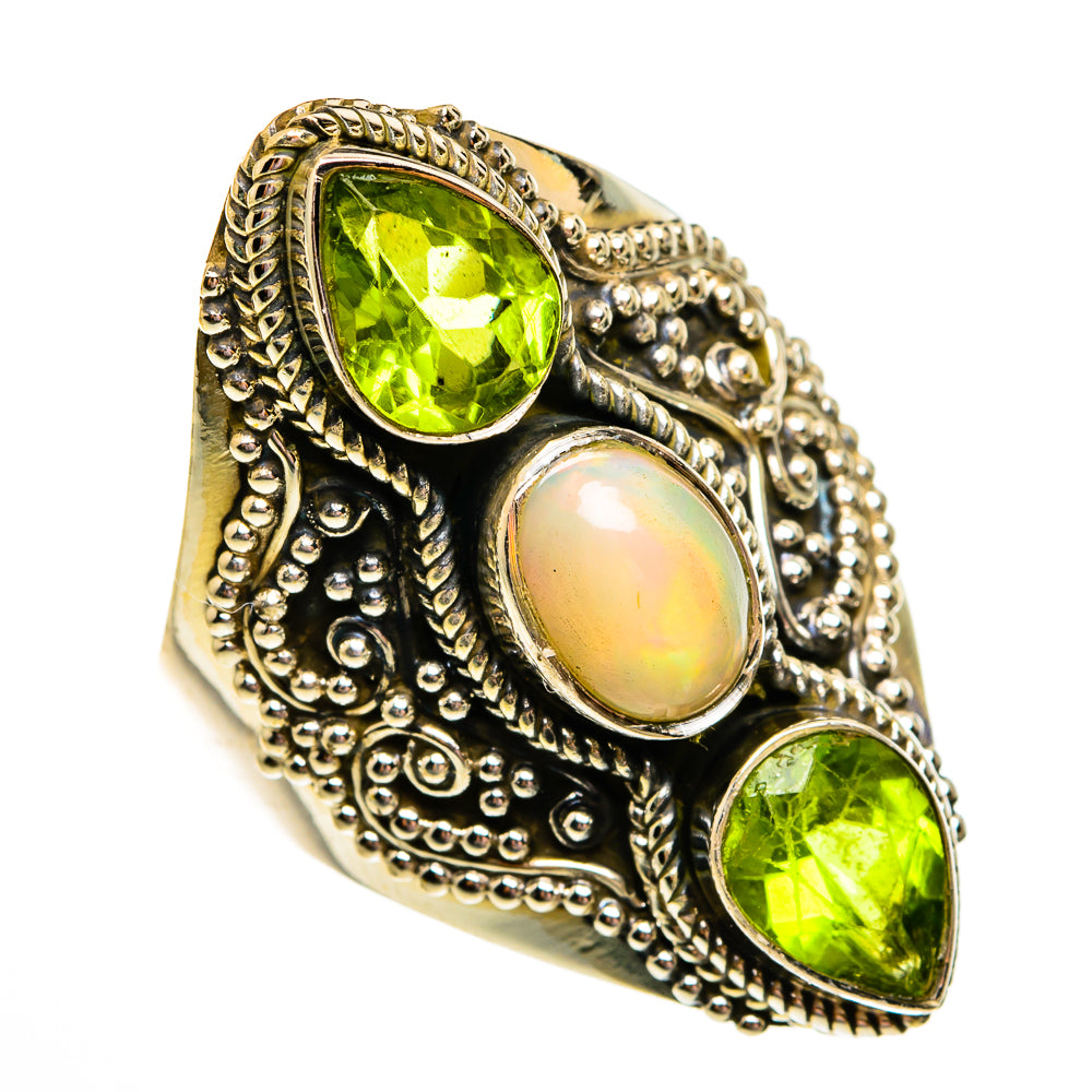 Ethiopian Opal Rings handcrafted by Ana Silver Co - RING78617