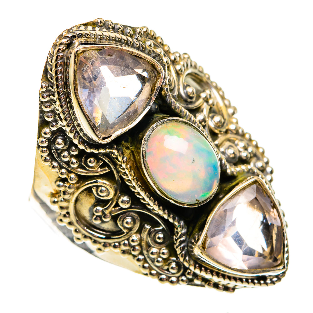 Ethiopian Opal Rings handcrafted by Ana Silver Co - RING78640
