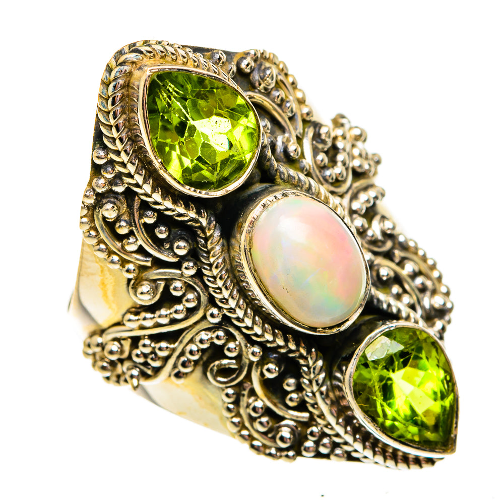 Ethiopian Opal Rings handcrafted by Ana Silver Co - RING78641