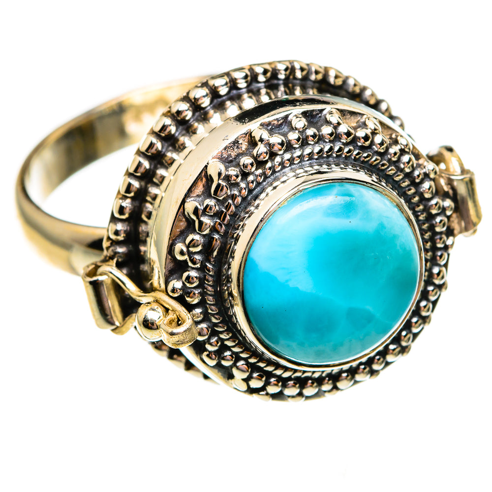 Larimar Rings handcrafted by Ana Silver Co - RING78650