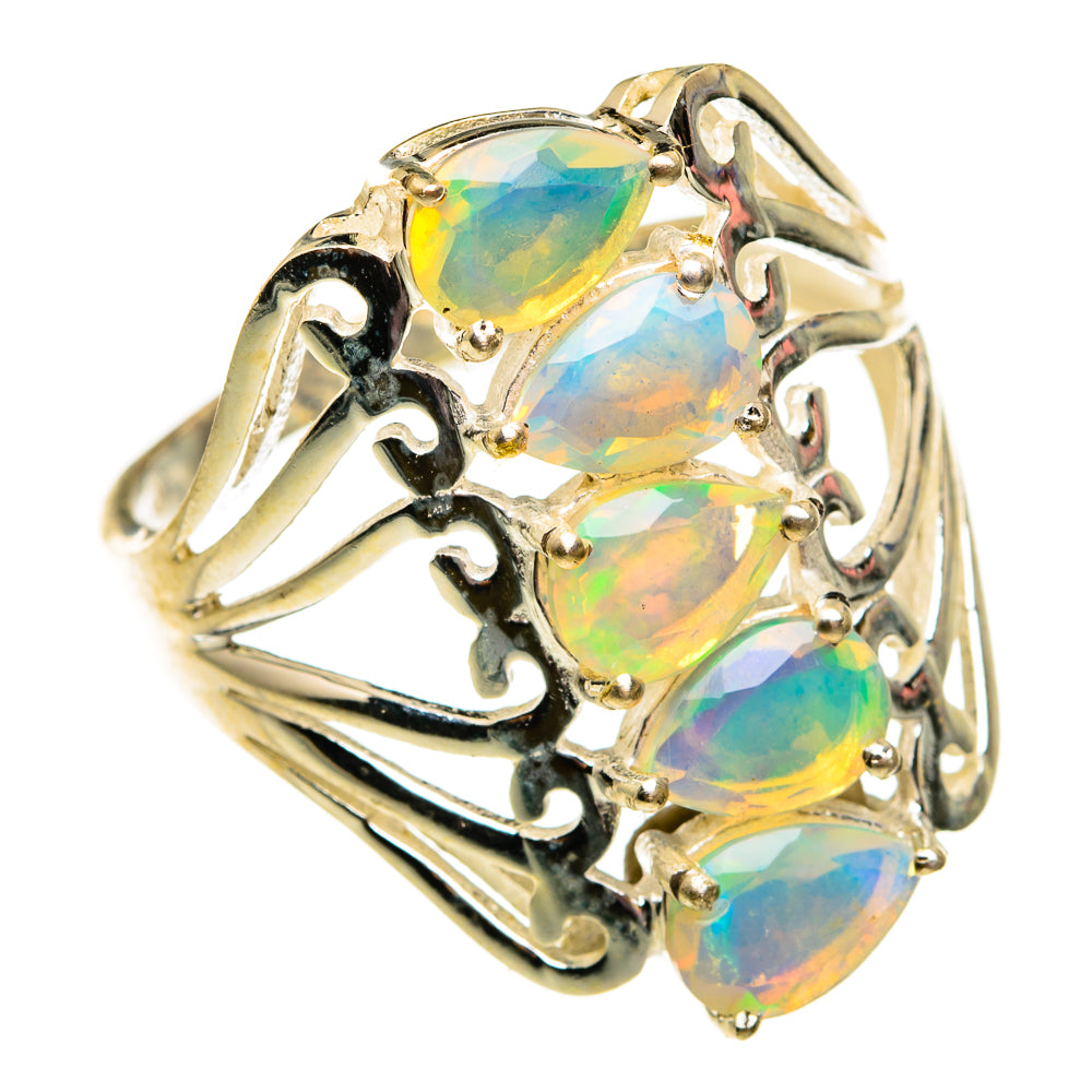 Ethiopian Opal Rings handcrafted by Ana Silver Co - RING78654
