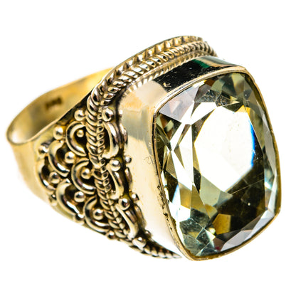 Green Amethyst Rings handcrafted by Ana Silver Co - RING78656