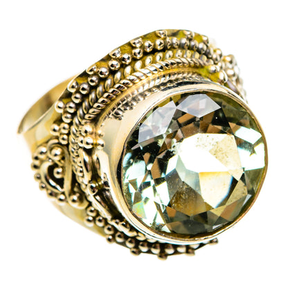 Green Amethyst Rings handcrafted by Ana Silver Co - RING78657