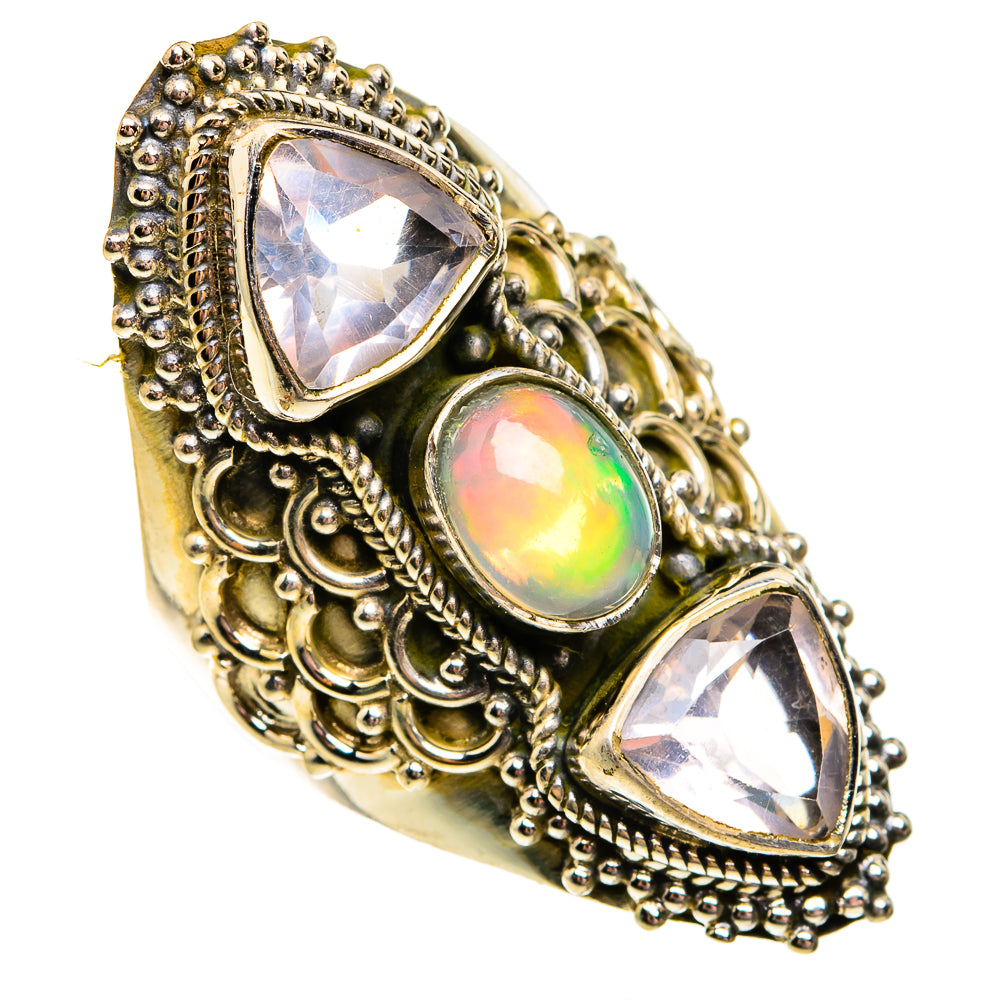 Ethiopian Opal Rings handcrafted by Ana Silver Co - RING78659