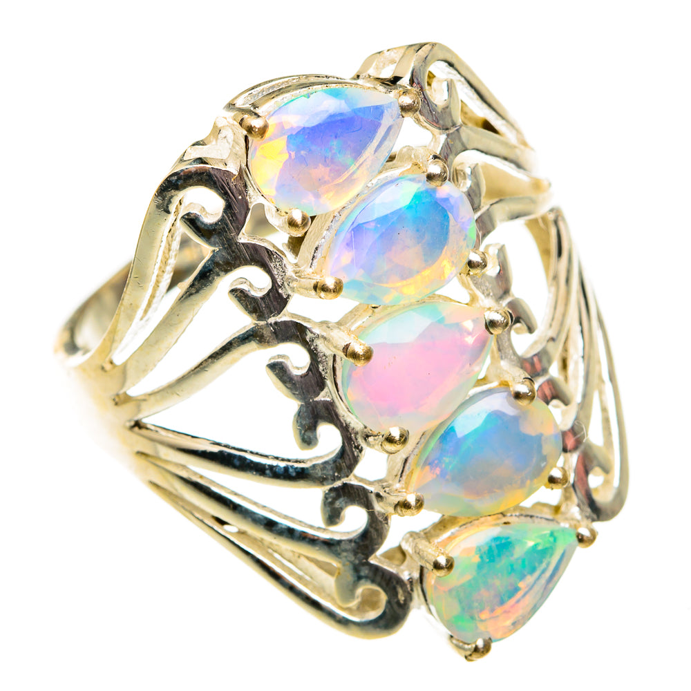 Ethiopian Opal Rings handcrafted by Ana Silver Co - RING78660