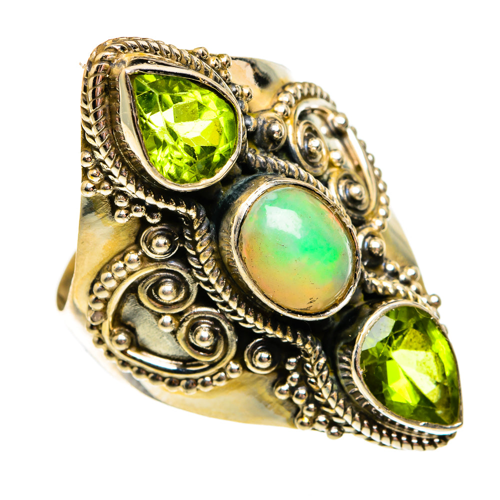 Ethiopian Opal Rings handcrafted by Ana Silver Co - RING78668