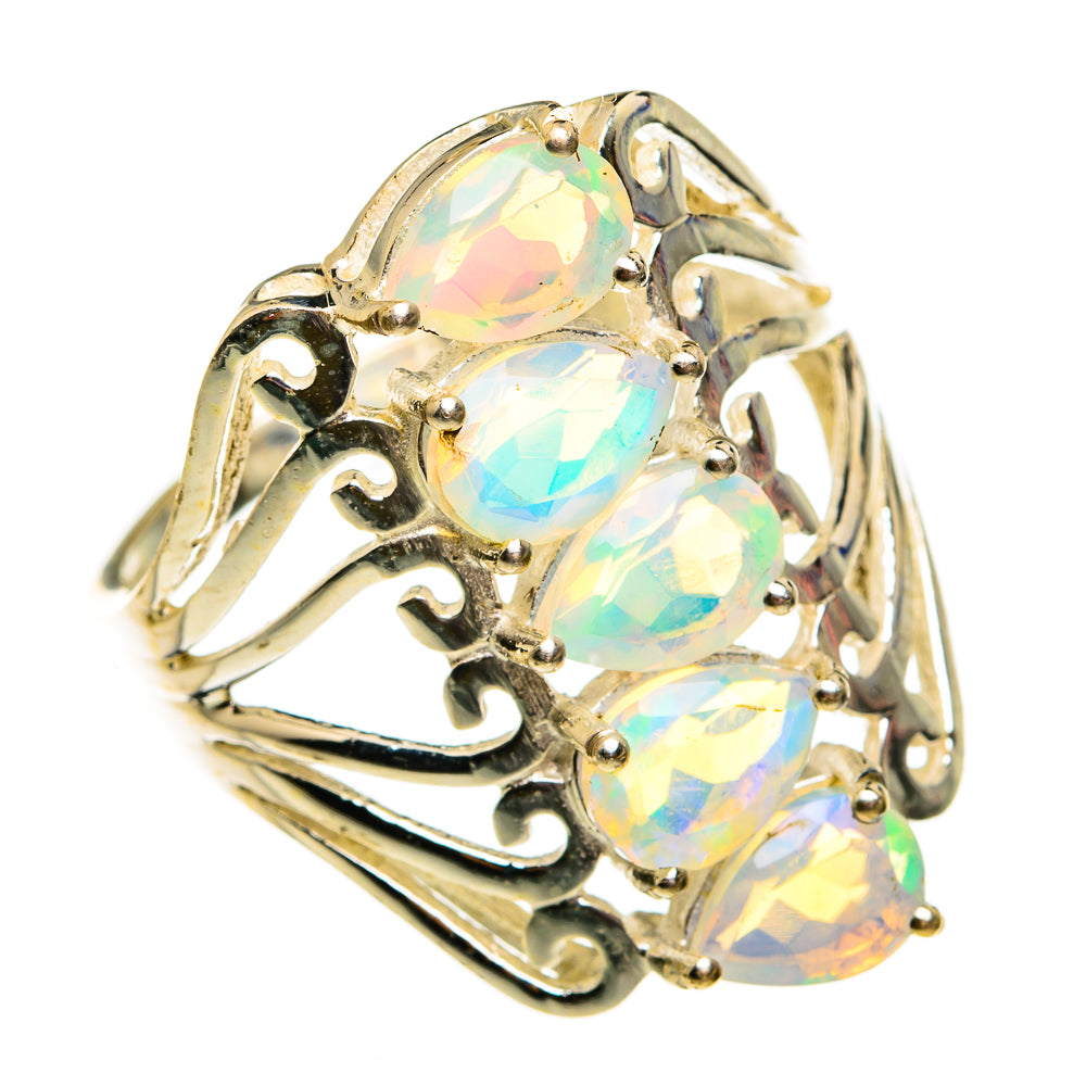 Ethiopian Opal Rings handcrafted by Ana Silver Co - RING78675