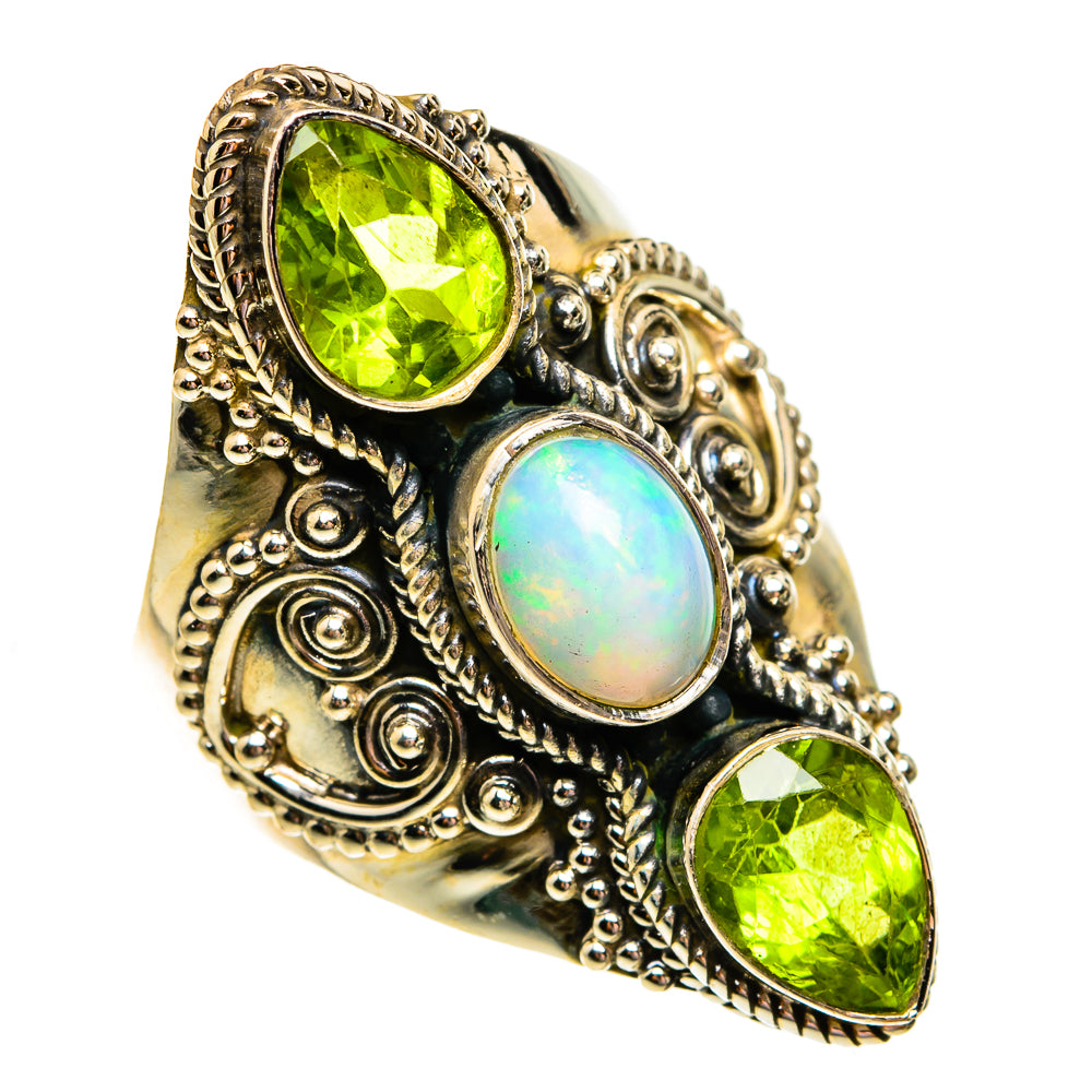 Ethiopian Opal Rings handcrafted by Ana Silver Co - RING78683