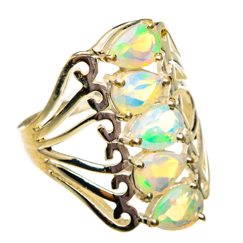 Ethiopian Opal Rings handcrafted by Ana Silver Co - RING78688
